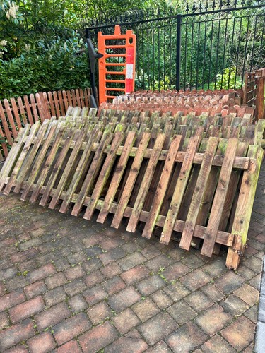 Wooden garden fencing panels - wooden,