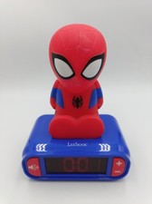 Spiderman LEXIBOOK Digital Alarm Clock, Night Light Snooze Excellent Condition 