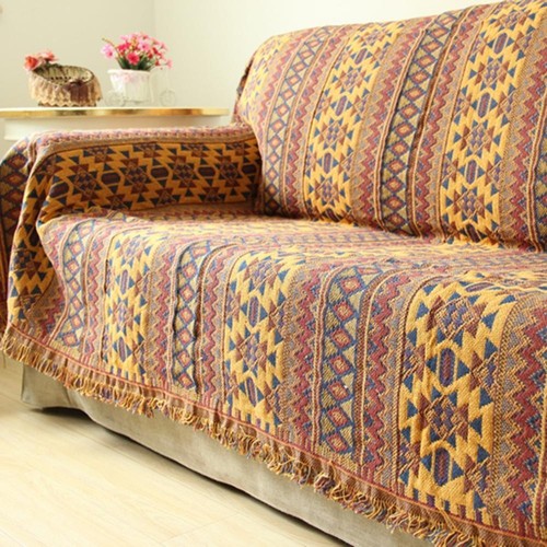 Orange aztec throw - orange,