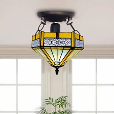 Yellow Hexagon Shape Tiffany