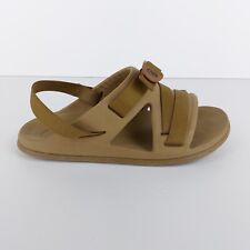 Chaco Men's Size UK 8 Wide Fit Brown Beach Shoes Adjustable Sliders Sandals