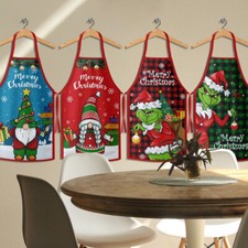 Christmas Apron Santa Grinch Festive Fun Kitchen Christmas Day Gift Xmas Present