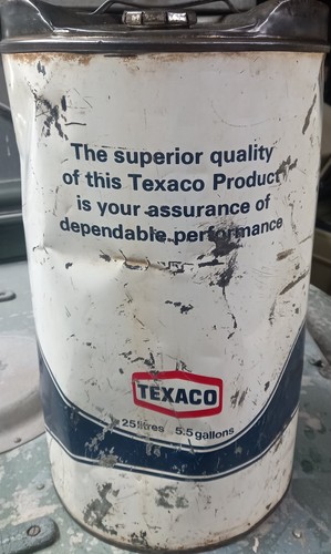 Vintage texaco oil drum - vintage,