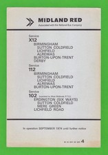 Midland Red Leaflet - X12 112