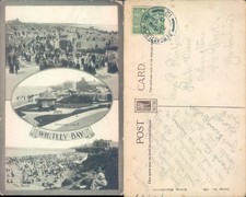 Whitley Bay beach and promenade scenes Valentine's 1912 postmark Cities Towns