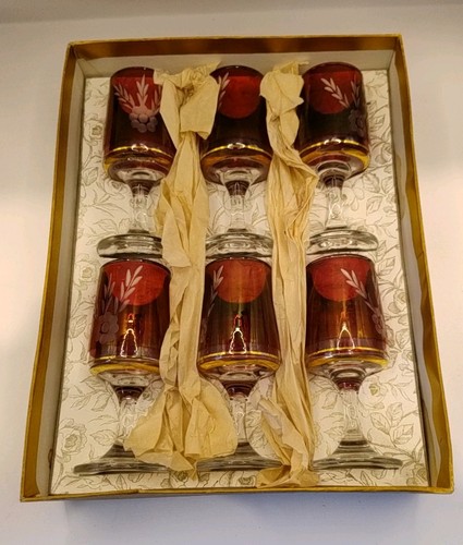 Set six beautiful vintage - six,