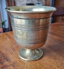 Antique brass metal mortar - antique, mortar.