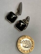Art Deco Cufflinks Black