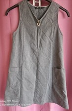 Girls Bhs Grey Pinafore School  Dress Age 9