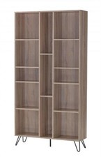Oak Effect Wide Bookcase