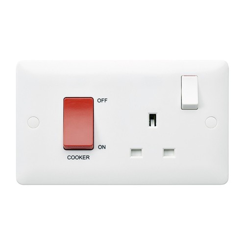 45a cooker switch - cooker, red