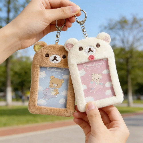 Rilakkuma plush keychain card - plush,