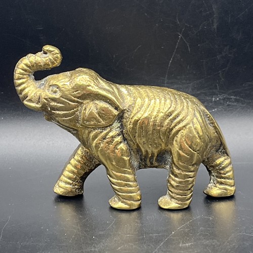 Vintage brass elephant - vintage,
