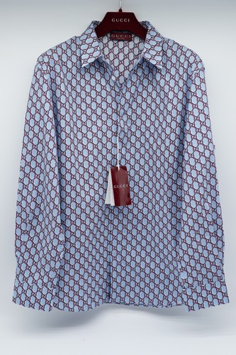 Gucci mens shirt blue - shirt,