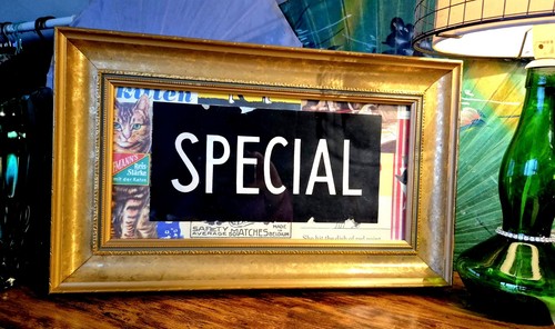 Vintage framed bus blind art - framed,