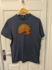 Mountain Equipment Graphic T Shirt Men Blue Horizon Tee Climbing Outdoors Active