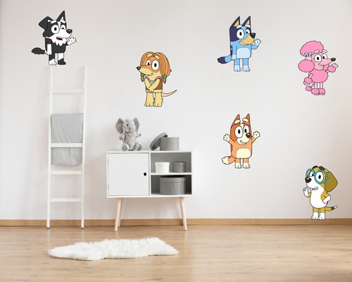 Bluey wall stickers high - stickers,