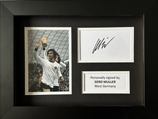 GERD MULLER SIGNED WHITE CARD