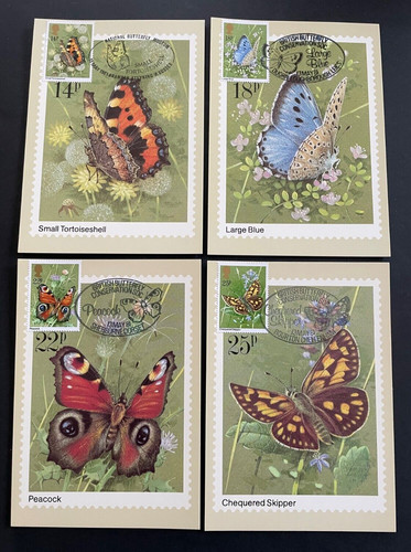 1981 butterflies phq cards - butterflies,