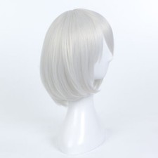 2 Short Straight White Cosplay Wig Bob Hair Wigs NieR Automata 2B YoRHa No.