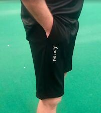 FULL BIAS - LAWN BOWLS BLACK SHORTS - 34” WAIST - ELASTICATED WAIST - BRAND NEW