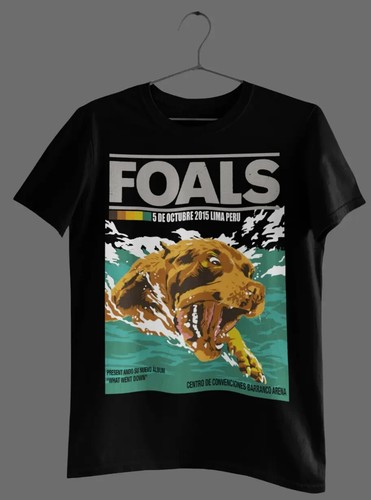Foals 2015 tour poster shirt - tour, t-shirt
