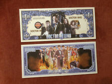 Set of Two Doctor Who $1 million Doublesided Novelty Banknotes. FREE P&P
