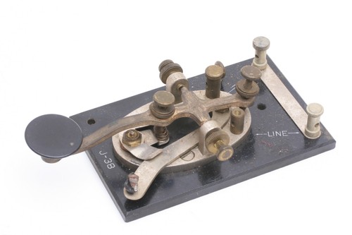 Antique brass morse code - morse,