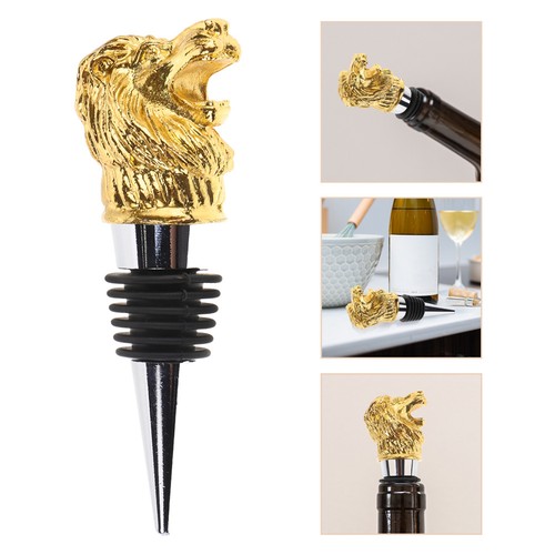 Metal tiger statue bottle - tiger,