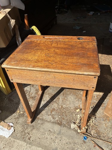 School desk old - old, fashioned