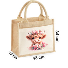 Personalised XL Jute Tote Bag