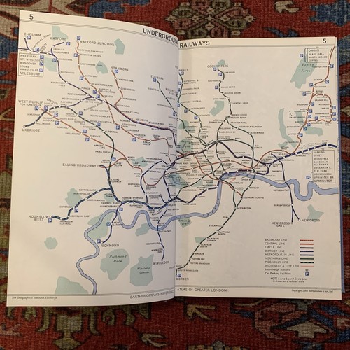 Bartholomews atlas london - atlas, 1961