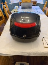 Vespa Black Plastic Topbox 30cm x 40cm wide x 30cm.