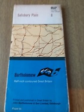 Vintage Map Bartholomew Half