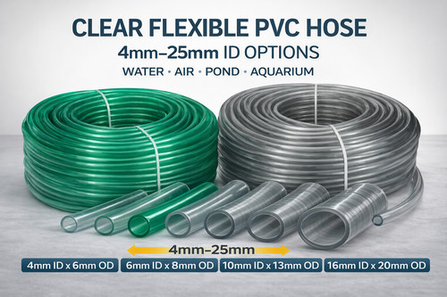 Clear flexible pvc hose pipe - clear,