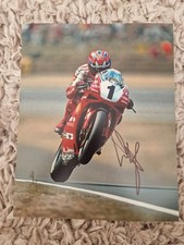 Carl Fogarty Signed 10x8 Superbikes Photo, Silverstone *COA*