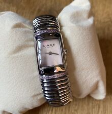 Genuine Links of London Sweetie Watch, Pink Mother Of Pearl & Pink Diamantés, S