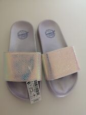 Brand New Next Girls Purple Sliders Sandals Size 1