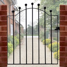 Wrought Iron Pedestrian Gates Heavy Duty Metal Garden Gate Door Includes Fitting