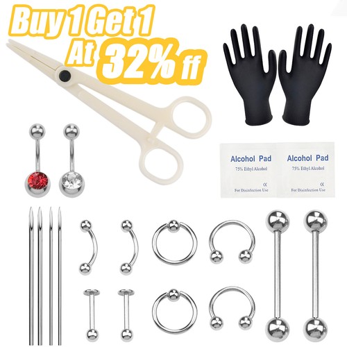 Body piercing kit - kit, with