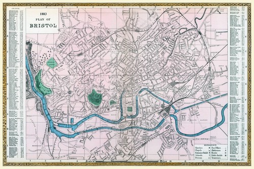 Jigsaw map bristol 1885 by - ,