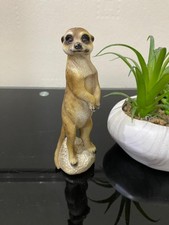 Meerkat Figurine Ornament Realistic Wildlife Animal Statue Home & Garden