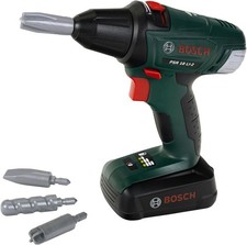 Theo Klein 8567 Bosch Cordless Screwdriver, New, tested, needs batteries, scruff