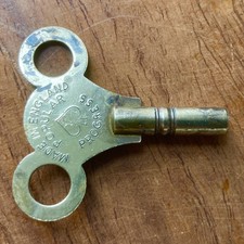 Antique Brass Clock Key Size 5