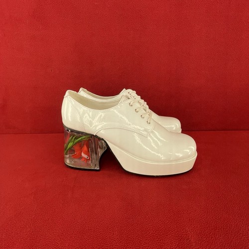Pimp men white platform - m,
