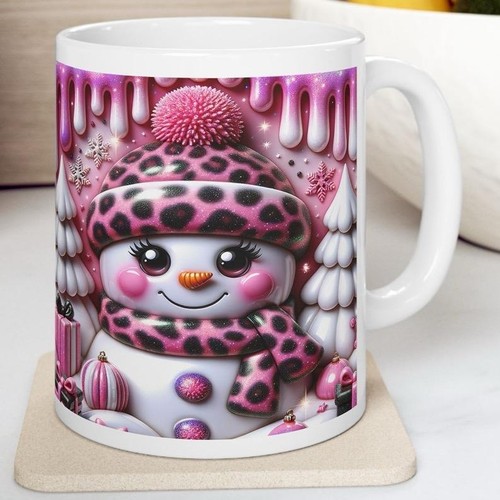 Snowman mug whimsical - snowman,