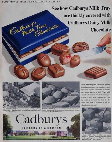 Metal sign cadburys chocolates - sign,
