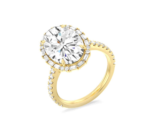 14k yellow gold halo - yellow,
