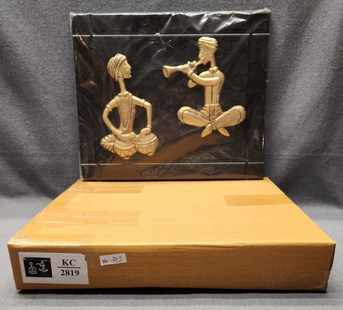 New brass indian musician pair - musician,