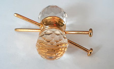 Glass & Gold Tone Metal